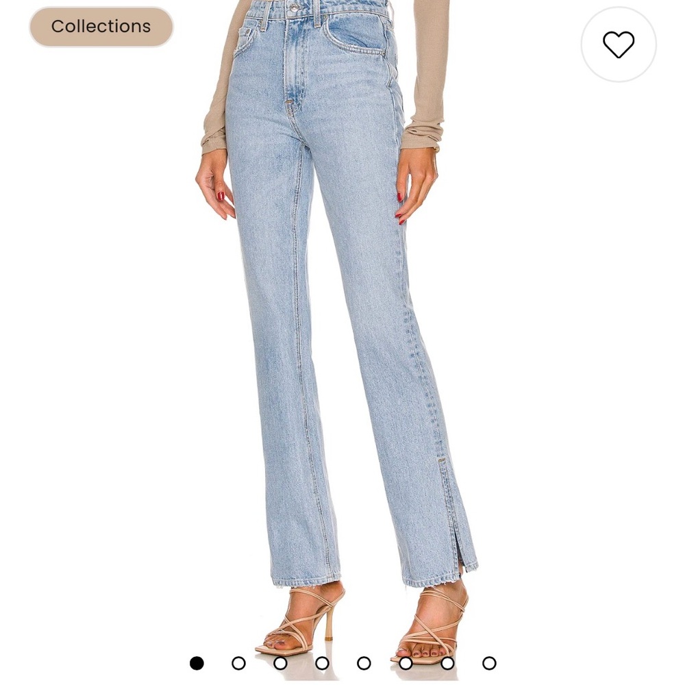 GRLFRND Harlow Light Blue High Rise Bootcut Jeans